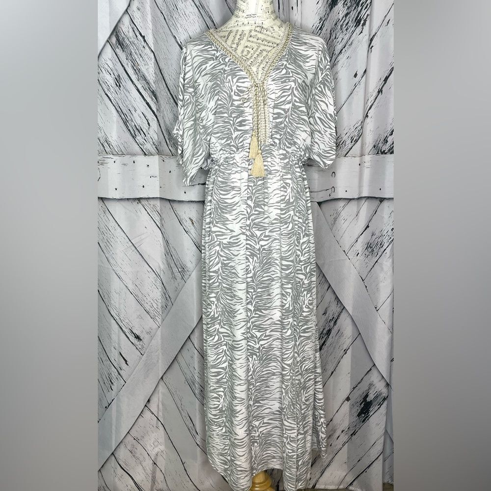 Bellaumbra Italy Animal Print Maxi Dress M
